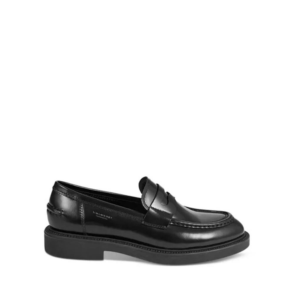 Vagabond Alex Moc Toe Black Leather Classic Office Penny Loafers Womens Size 8.5 - Picture 3 of 10